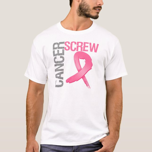 T-shirts Cancer do parafuso - Cancer da mama (Frente)