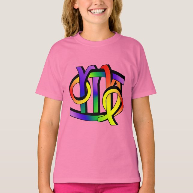 T-shirts Cancer e Virgo GLBT (Frente)