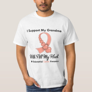T-shirts Cancer Endometrial eu apoio minha avó
