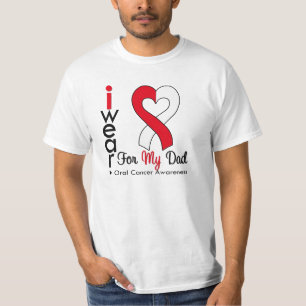 T-shirts Cancer oral eu visto a fita para meu pai