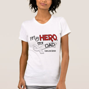 T-shirts Câncer pulmonar MEU HERÓI MEU PAI 42