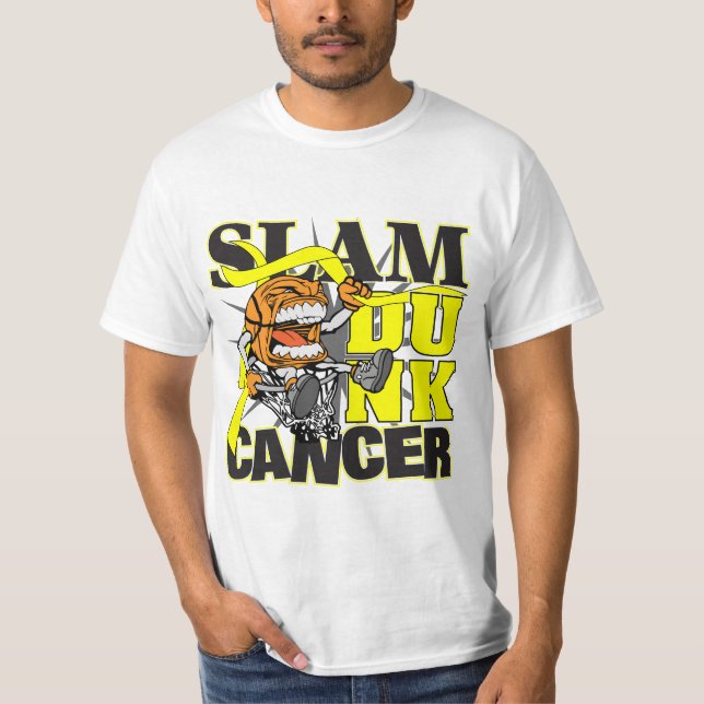 T-shirts Cancer Testicular - cancer do afundanço (Frente)
