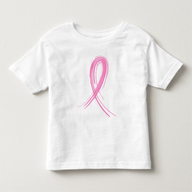 T-shirts Cancro da mama cor-de-rosa da fita 2 (Frente)