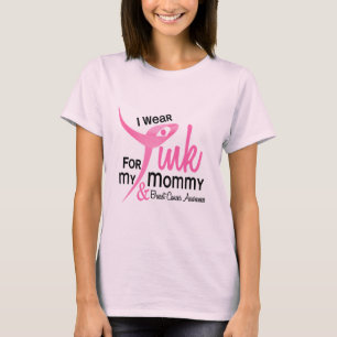 T-shirts CANCRO DA MAMA eu visto o rosa para minhas mamães