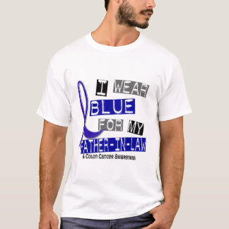 T-shirts Cancro do cólon eu visto o azul para meu sogro 37