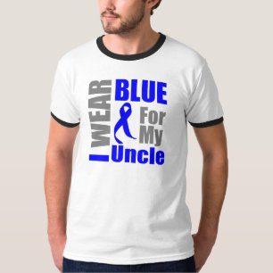 T-shirts Cancro do cólon eu visto o tio da fita azul