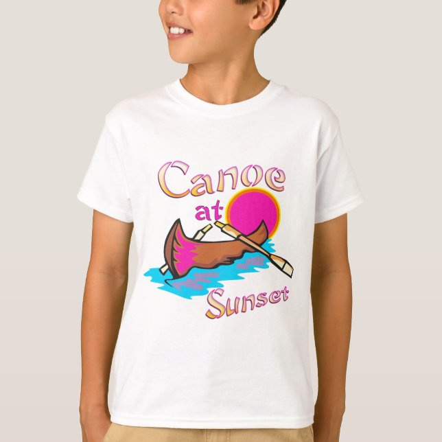 T-shirts Canoa de acampamento (Frente)