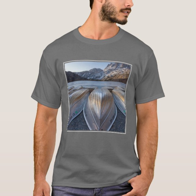 T-shirts Canoa no lago (Frente)