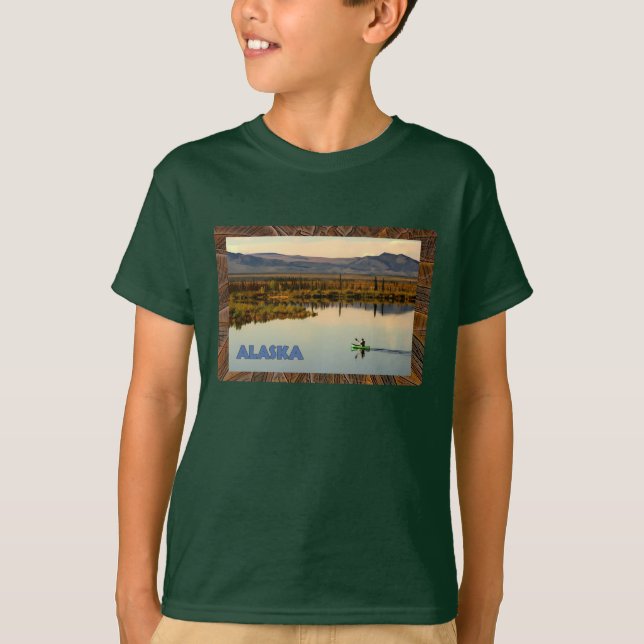 T-shirts Canoe Alaska (Frente)