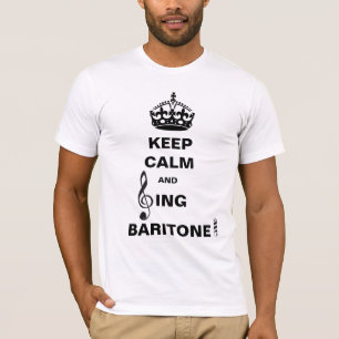 T-shirts Cante o barítono