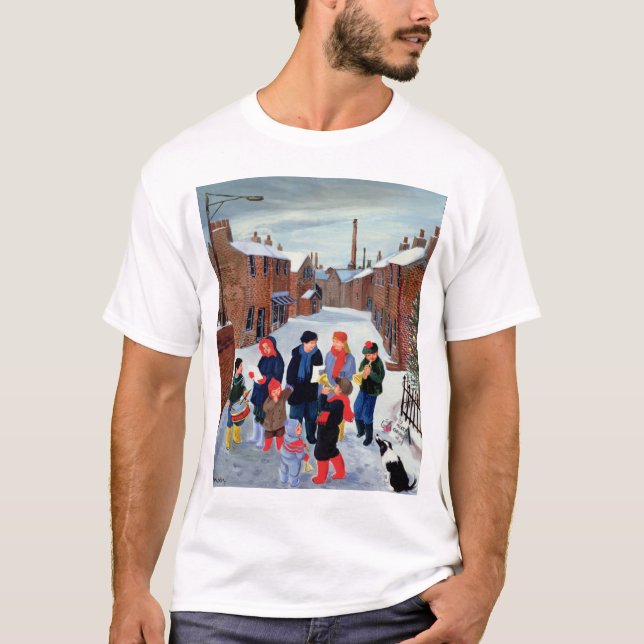 T-shirts Cantores da canção de natal (Frente)