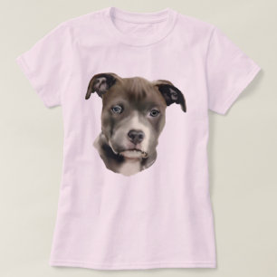 T-shirts Cão azul de Pitbull