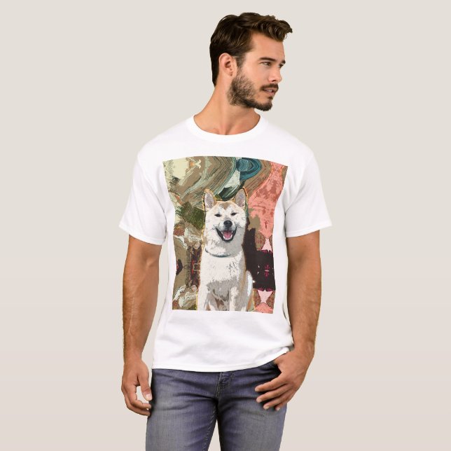 T-shirts Cão de Akita Inu (Frente Completa)