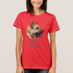 T-shirts Cão de german shepherd Alsatian