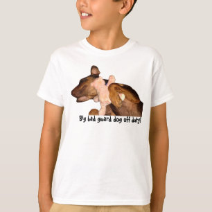 T-shirts Cão de guarda mau Miúdo-Grande que dorme com