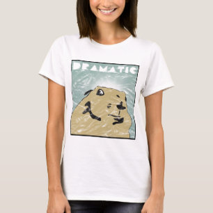 T-shirts cão de pradaria dramático