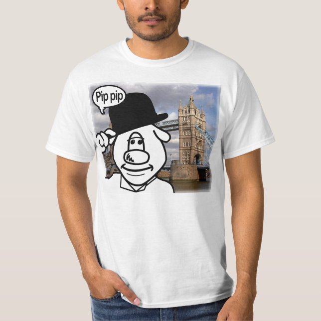 T-shirts Cão de Rong em Londres (Frente)