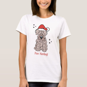 T-shirts Cão de Sharpei do Natal