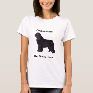 T-shirts Cão de Terra Nova o gigante delicado