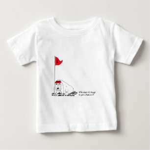 T-shirts Cão Golfing cómico