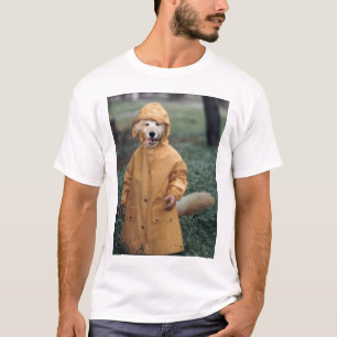 T-shirts Cão na chuva