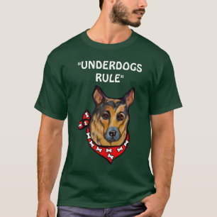 T-SHIRTS CÃO PASTOR ALEMÃO DESFAVORECIDO
