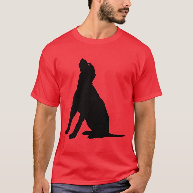 T-shirts Cão preto (Frente)
