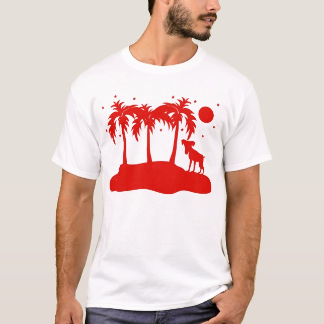 T-shirts Cão tropical (Frente)