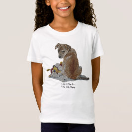T-shirts Cãozinho bonito e ursinhos Cãozinho marrom