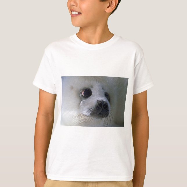 T-shirts Cãozinho-de-foca-preta (Frente)