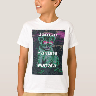 T-shirts Cãozinho-do-bico-do-bico hakuna matata