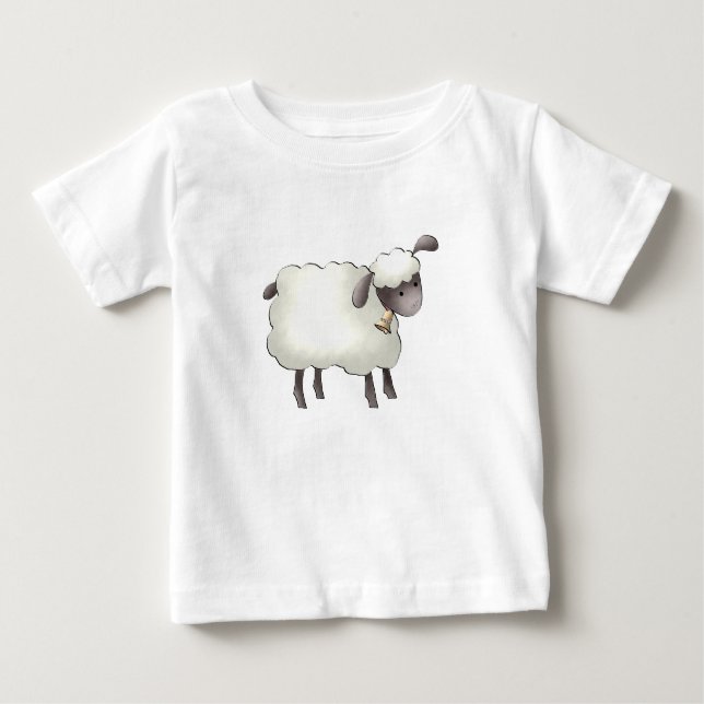 T-shirts Capa longa de Criança de ovelha (Frente)