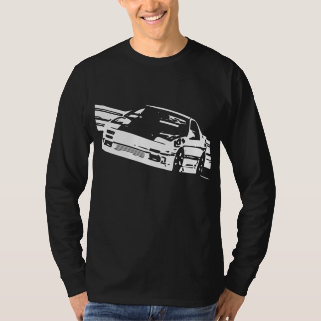 T-shirts Capa longa lateral de Mazda RX-7 FC3S (Frente)