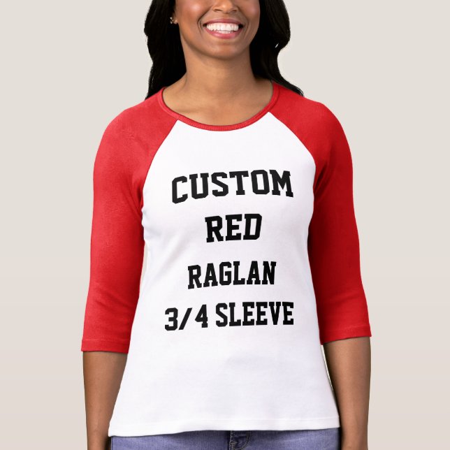 T-shirts CAPA RAID 3/4 para mulheres personalizadas (Frente)