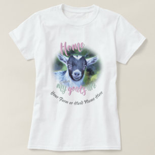 T-shirts CAPAS  Casa de Pygmy CACTA É Onde Minhas Cabras E
