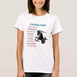T-shirts Capricórnio Horoscópio Sinal Zodiac