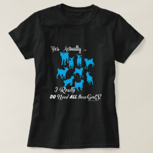T-shirts CAPRINOS ENGRAÇADOS DO PRECISA de todas essas ca