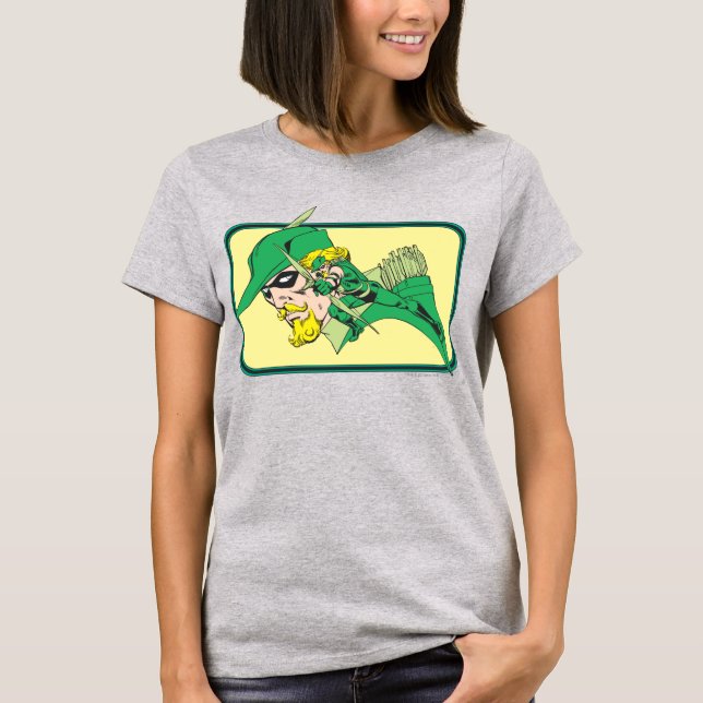 T-shirts Captura de Cabeça de Seta Verde (Frente)