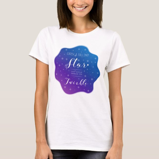T-shirts Capturar uma estrela em queda (Frente)