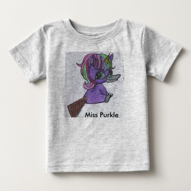 T-shirts capuz-de-bico-roxo (Frente)