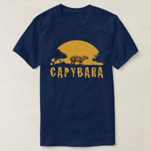 T-shirts Capybara Sunset