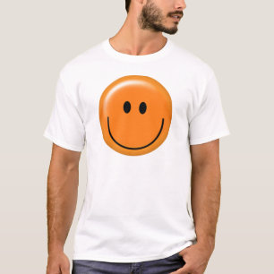T-shirts Cara alaranjada feliz