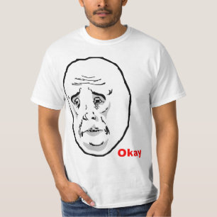 T-shirts Cara aprovada Meme da raiva da cara
