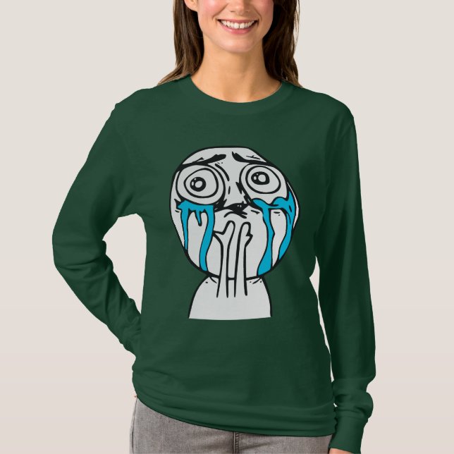 T-shirts Cara bonito Meme da raiva da sobrecarga do (Frente)