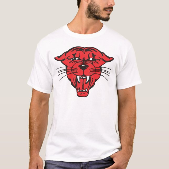 T-shirts CARA da PANTERA, vermelho 01 (Frente)