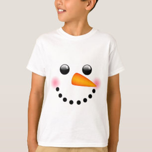 T-shirts Cara de boneco de neve