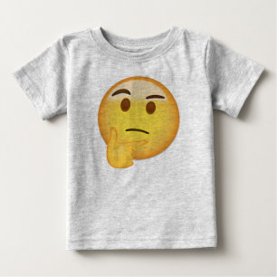 T-shirts Cara de pensamento Emoji
