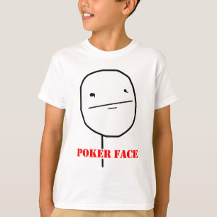 T-shirts Cara de póquer - meme