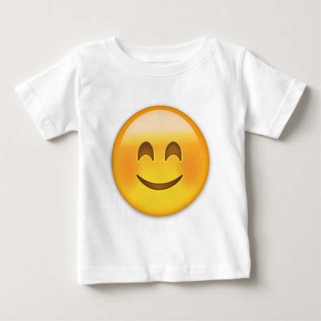 T-shirts Cara de sorriso com olhos de sorriso Emoji (Frente)