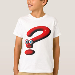 T-shirts Cara do ponto de interrogação